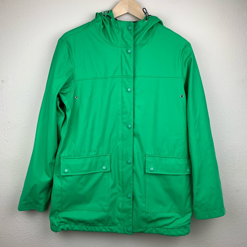 Womens Lands End Rain Coat Jacket